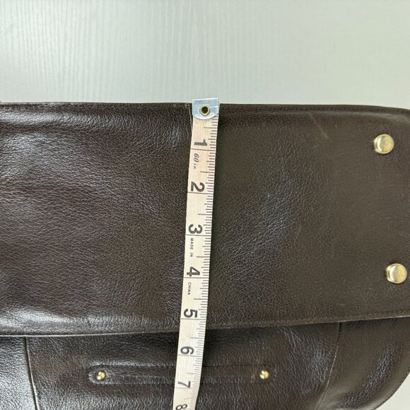 B Makowsky Brown Leather Shoulder Bag - Picture 8 of 16